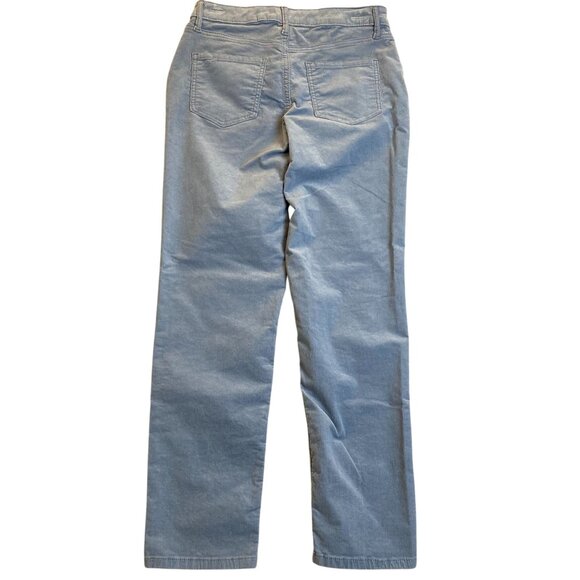 Croft & Barrow Womens Pants Size 6 Corduroy Straight Leg Casual Blue Stretch - Picture 2 of 12